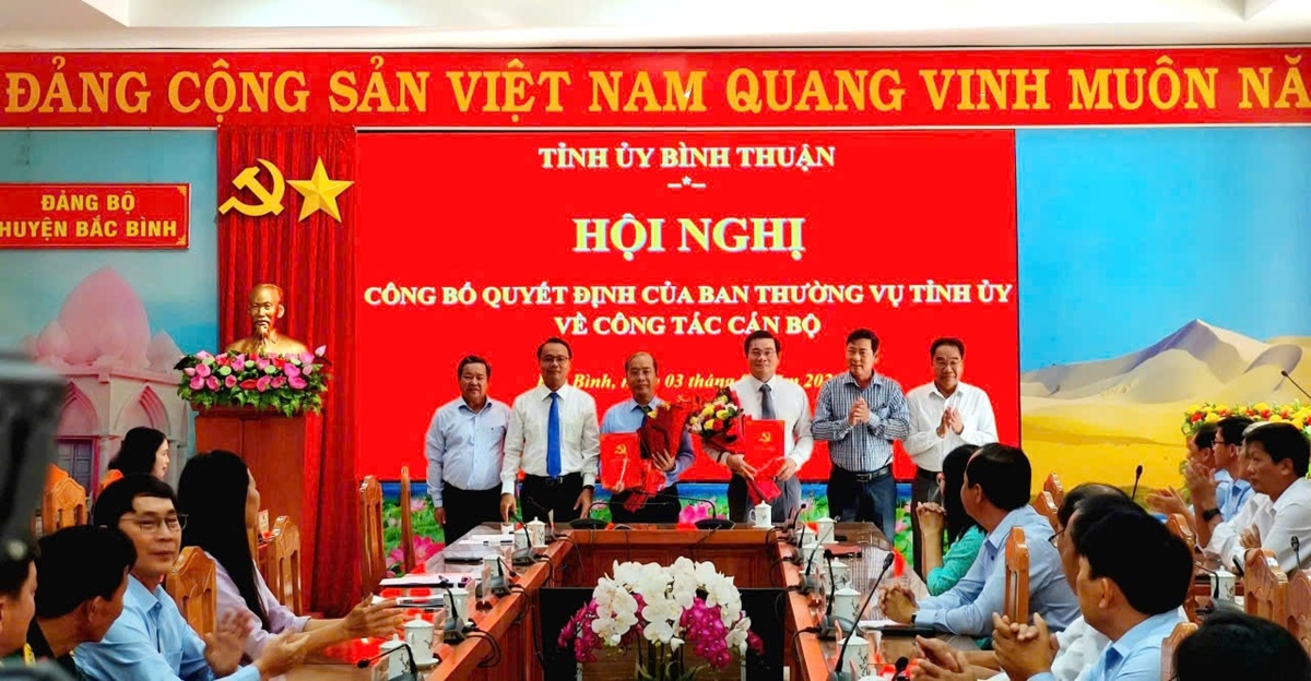 Điều động Trưởng ban Dân vận Tỉnh ủy Bình Thuận làm Bí thư Huyện ủy Bắc Bình